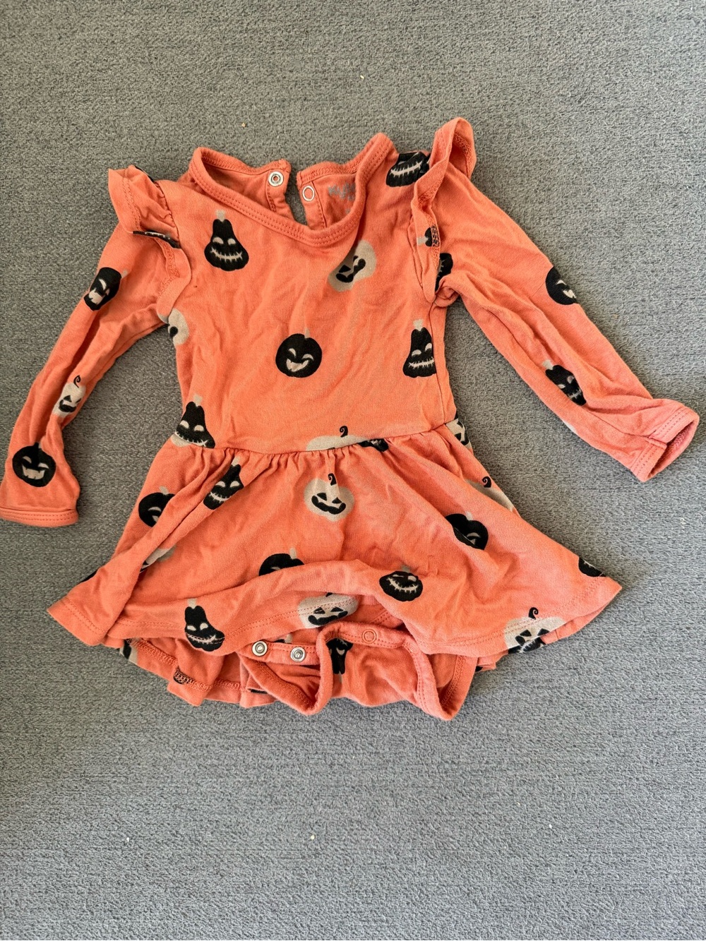 Kyte baby long sleeve twirl bodysuit dress